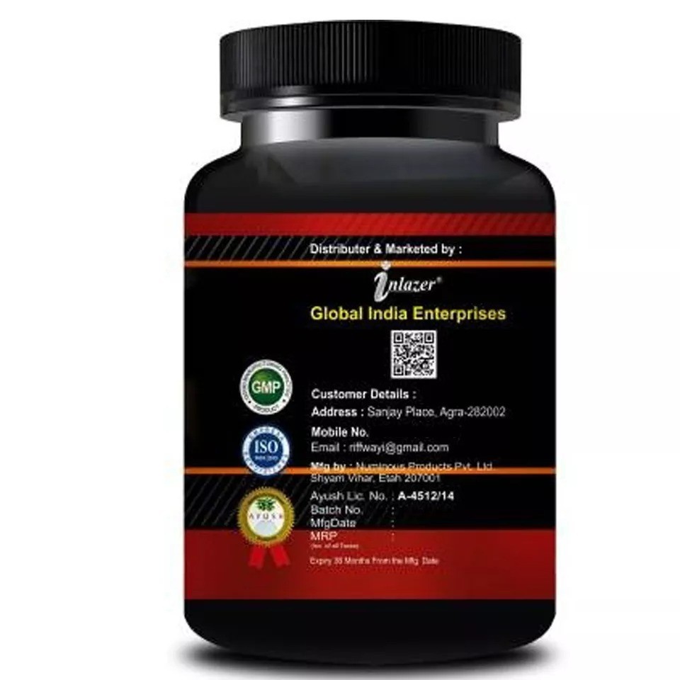 (1 pack) Inlazer Mega Mass Herbal Capsule For Daily Wellness Supplement – 30 Ct