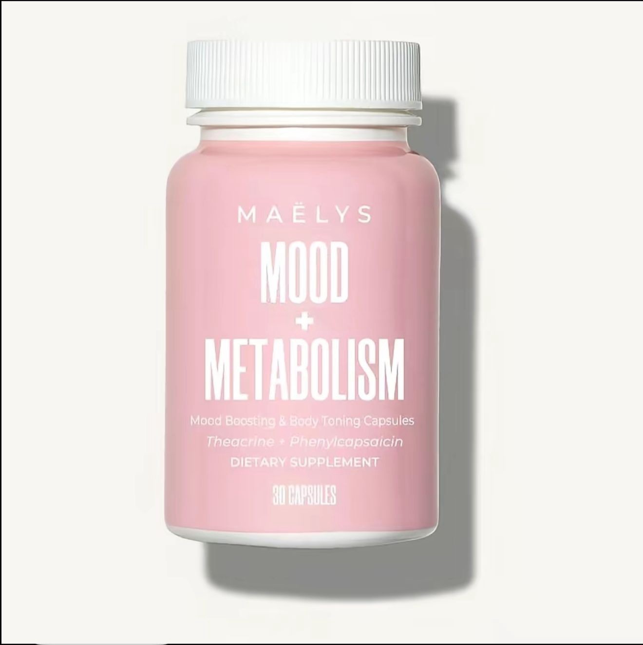 MAËLYS Mood + Metabolism Capsules Mood Support & Weight Mgmt Vegan 30 Count
