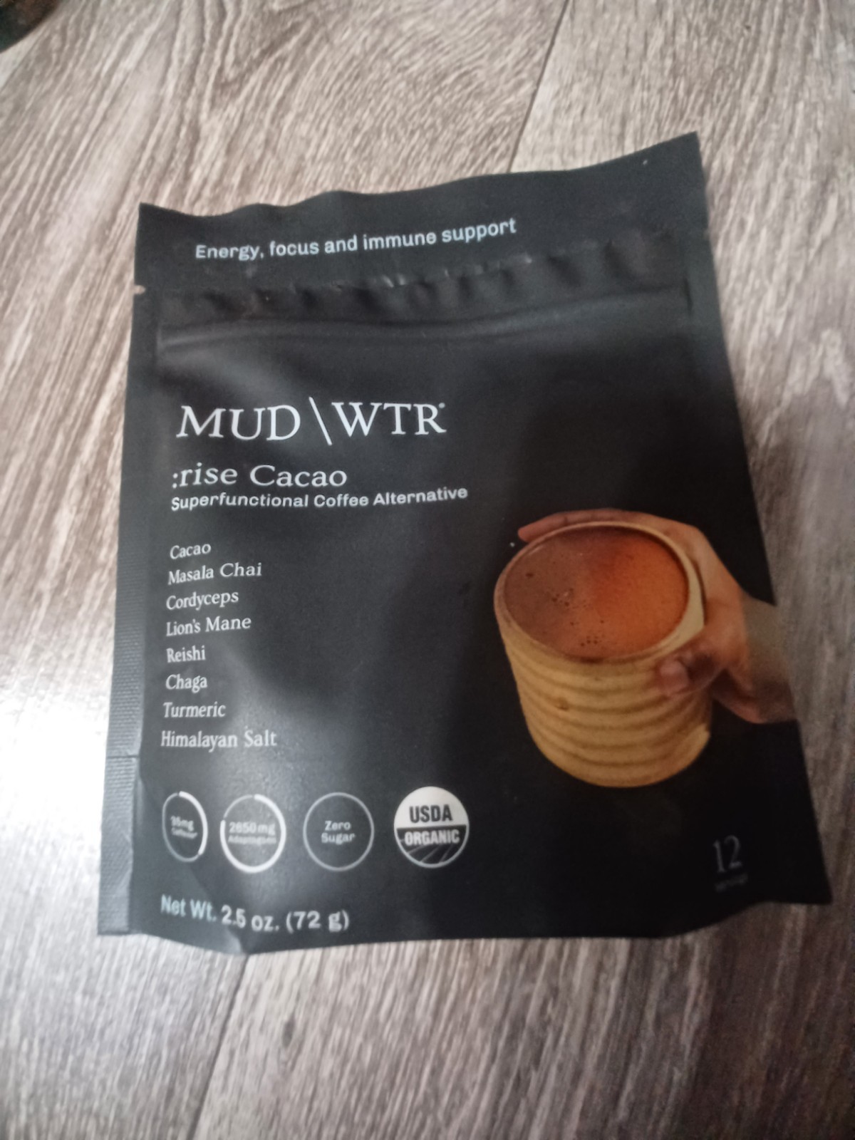 4 pack MUD WTR :rise Cacao Mushroom Coffee MUDWTR exp 5/27