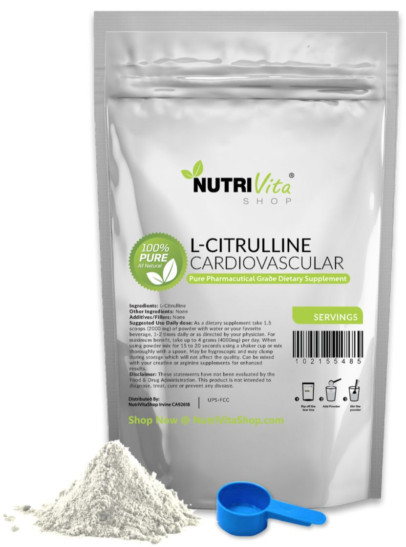 250g (8.8 oz) NEW 100% L-CITRULLINE POWDER – FREE FORM AMINO ACID KOSHER USP