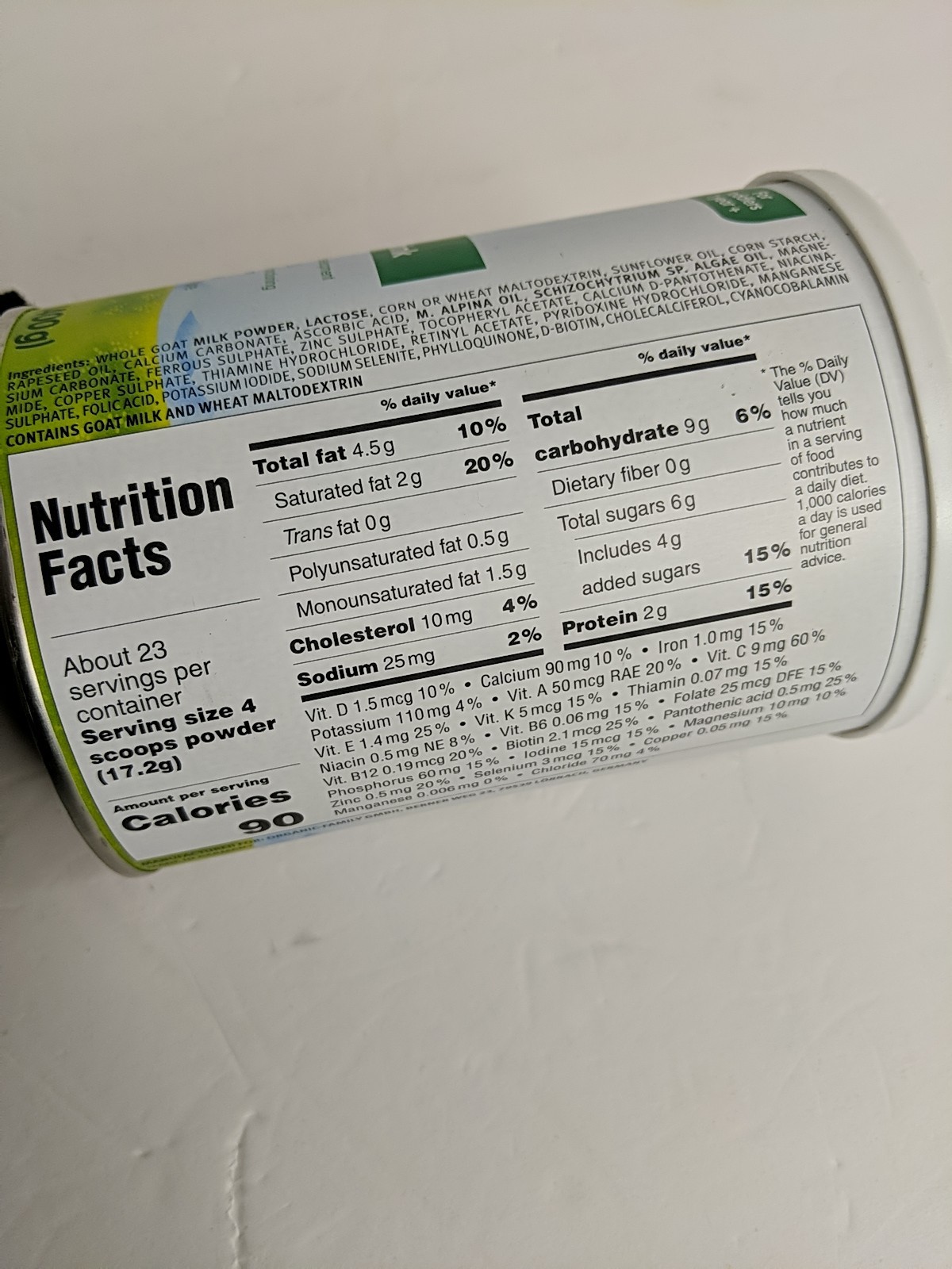 Holle Goat Milk Toddler Drink BB 08/07/2026 14.10z (400g) New Sealed