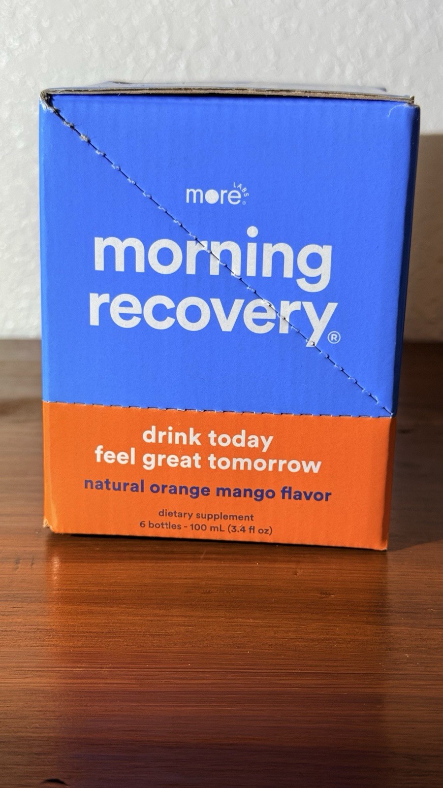 more labs Morning Recovery Hangover Support Natural Orange Mango 6x100mL