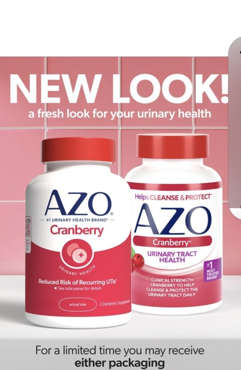 AZO Cranberry Urinary Tract Health Softgels 100ct Women 120mg Non-GMO