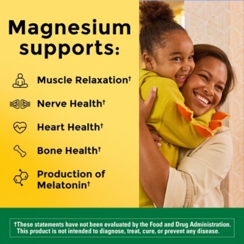 Nature Made High Absorption Magnesium Glycinate Supplement for Muscle