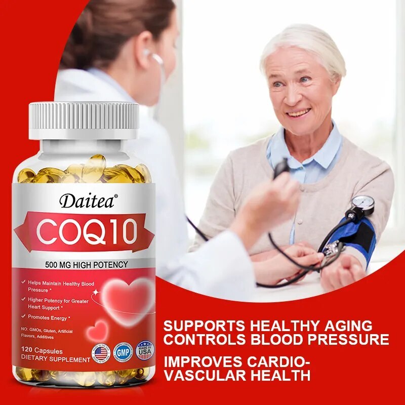 CoQ10 Ubiquinol 500 mg, 30/60/120 Softgels, exp 03/2026, Free Shipping