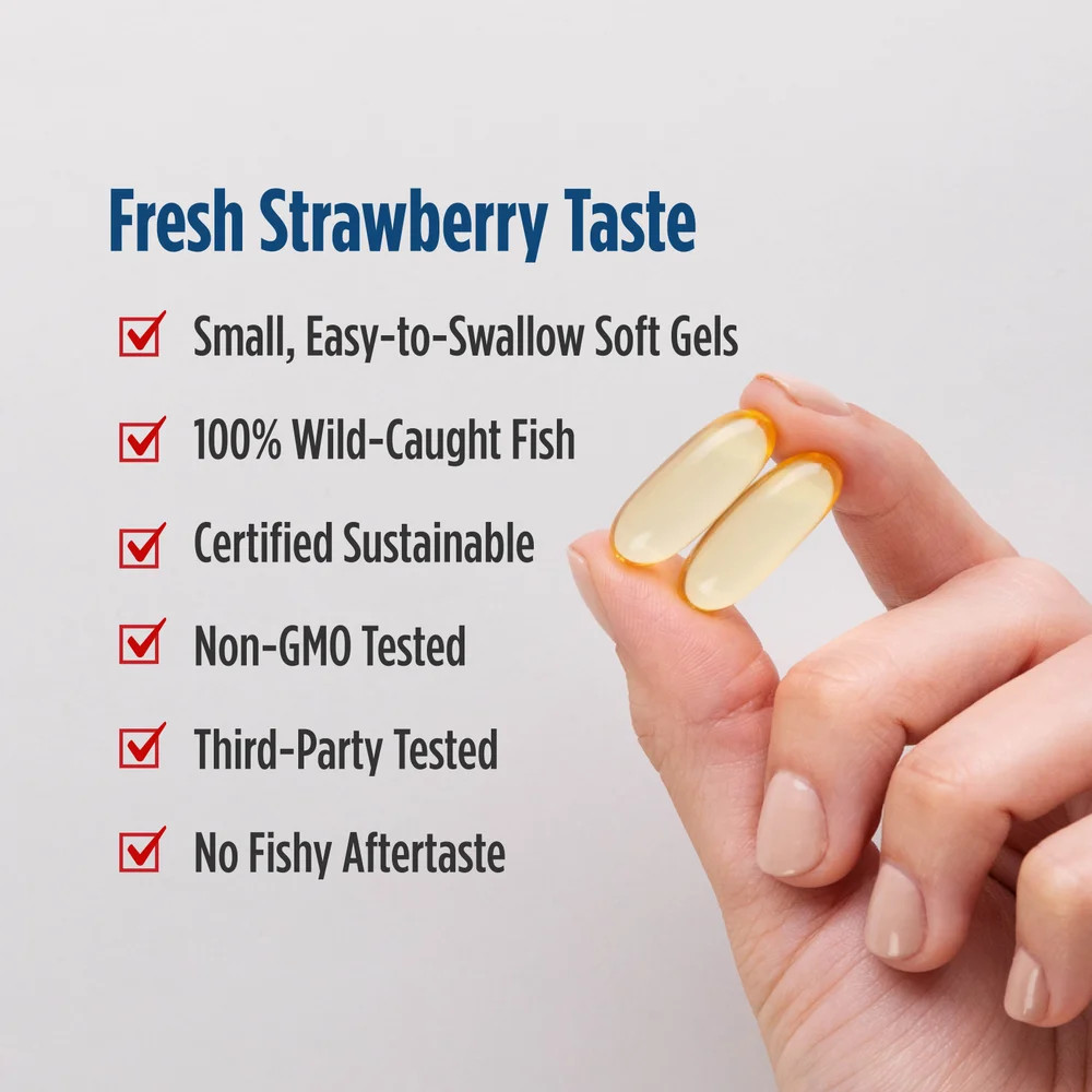 Nordic Naturals Strawberry DHA – Brain & Nervous System Support Supplement 90 Ct