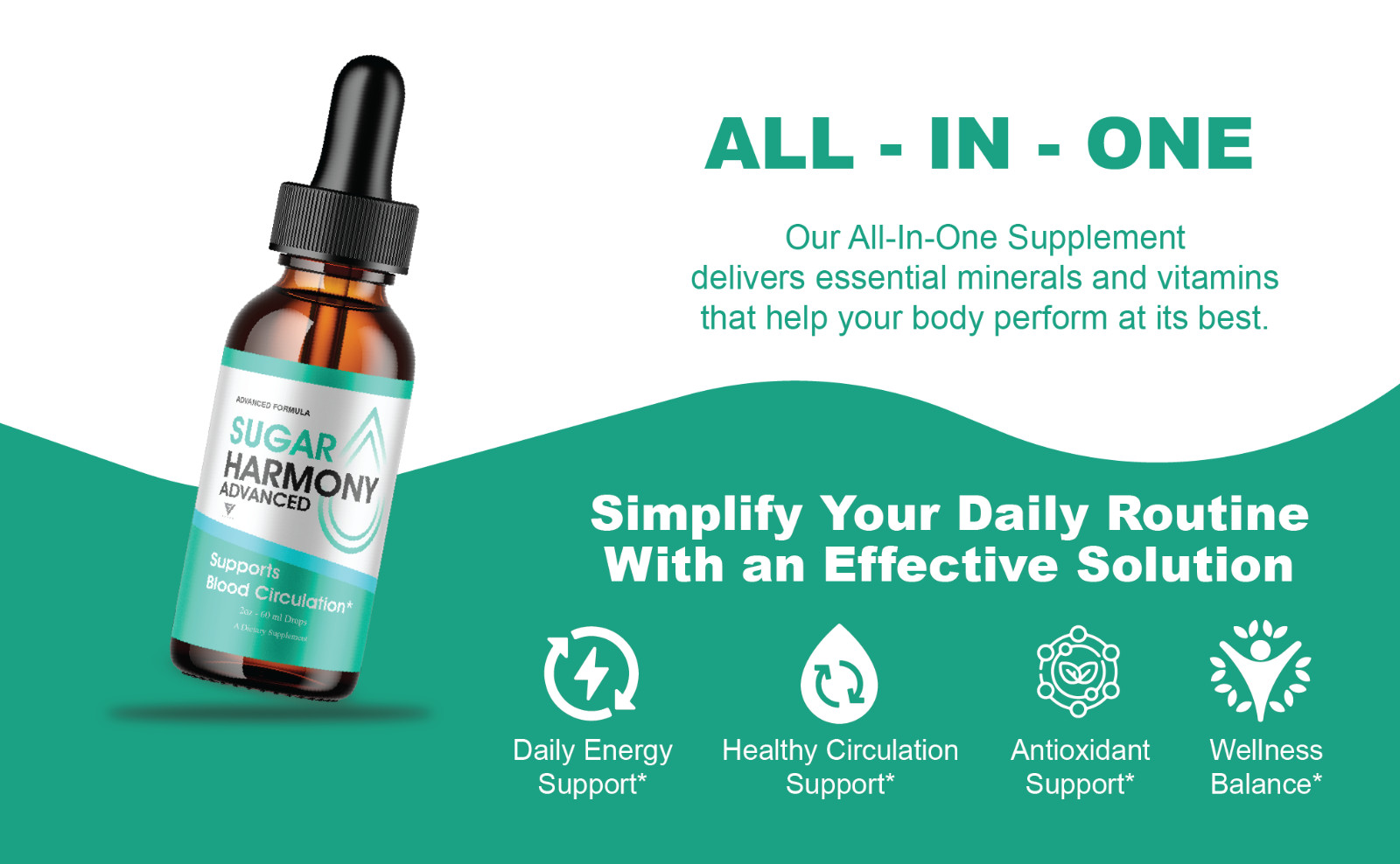(5 Pack) Sugar Harmony Drops, SugarHarmony Maximum Strength Blood Support (10oz)