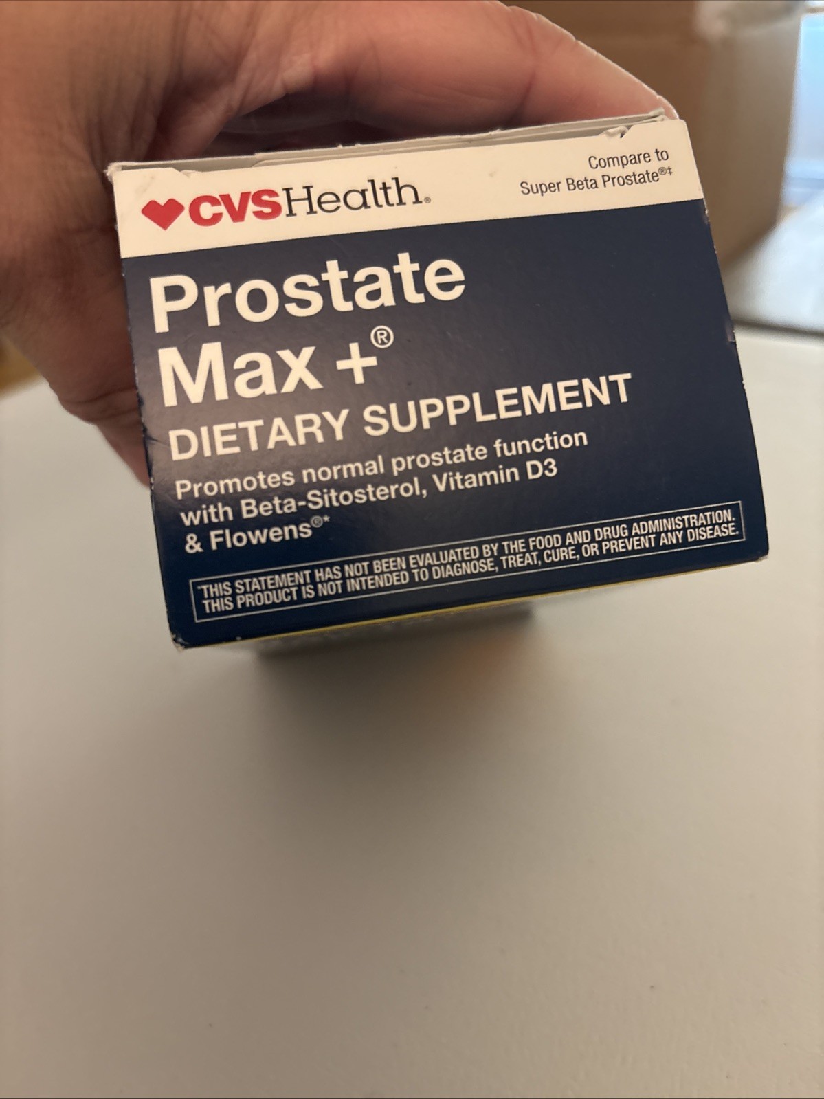 CVS Health Prostate Max+ Beta-Sitosterol Vitamin D3 Value Size 120 Exp 05/27