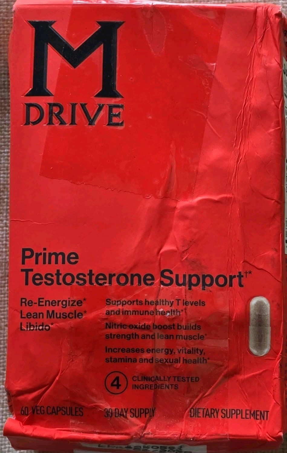 M Drive T Support Supplement For Men Max Energy Lean Muscle Gain 60 Capsules