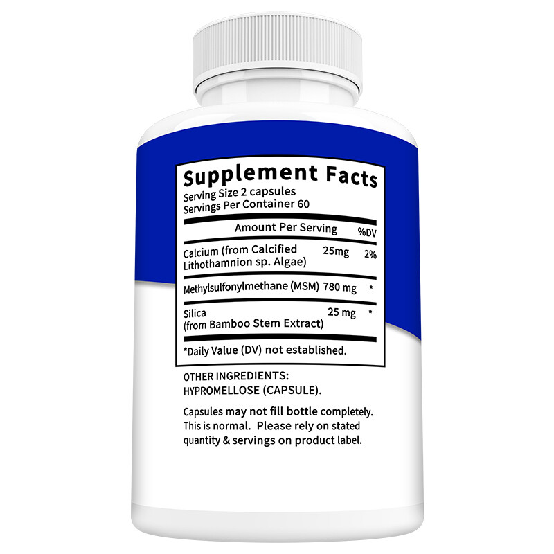 Msm With Silica + Calcium – Supports Hair Growth, Joint Health And Immunity