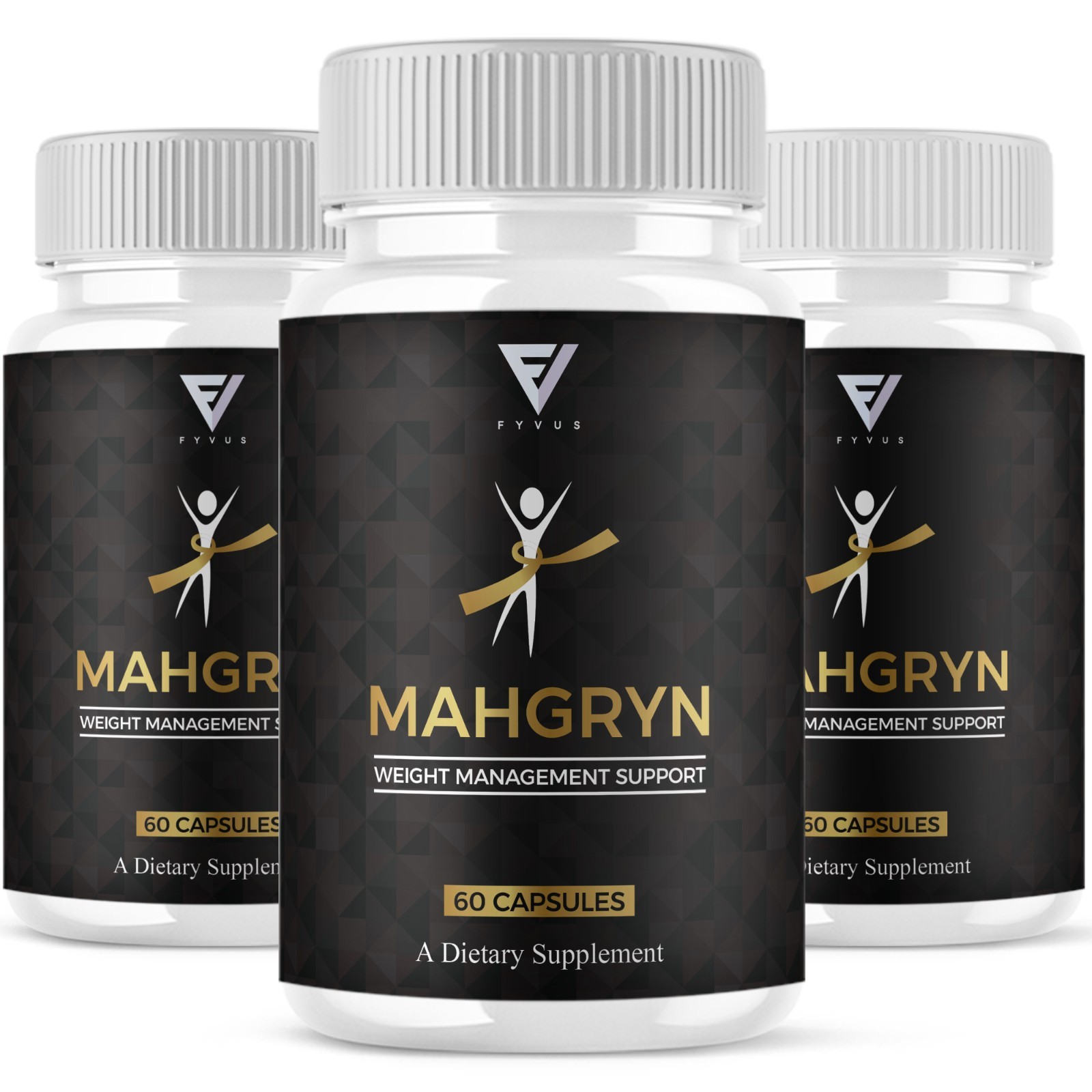 (3 Pack) Mahgryn Premium Weight Management Supplement, Mahgrin (180 Capsules)