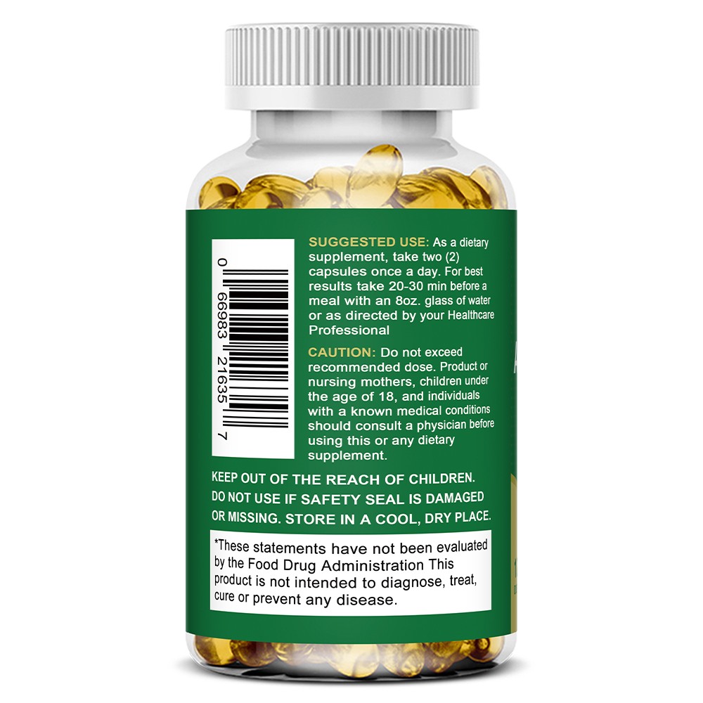 Energy Boost Supplement Immune System Health Emotional Well Being 30-120 Softgel