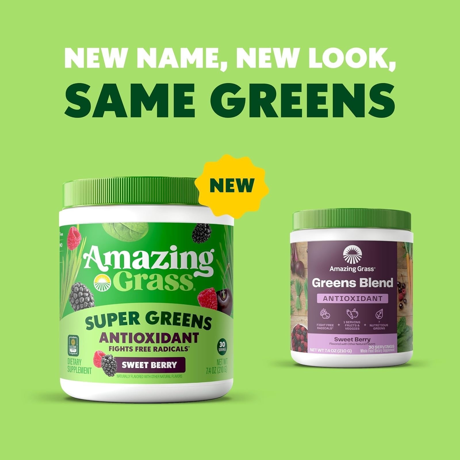 Amazing Grass Super Greens Powder Antioxidant Blend, 30 Servings