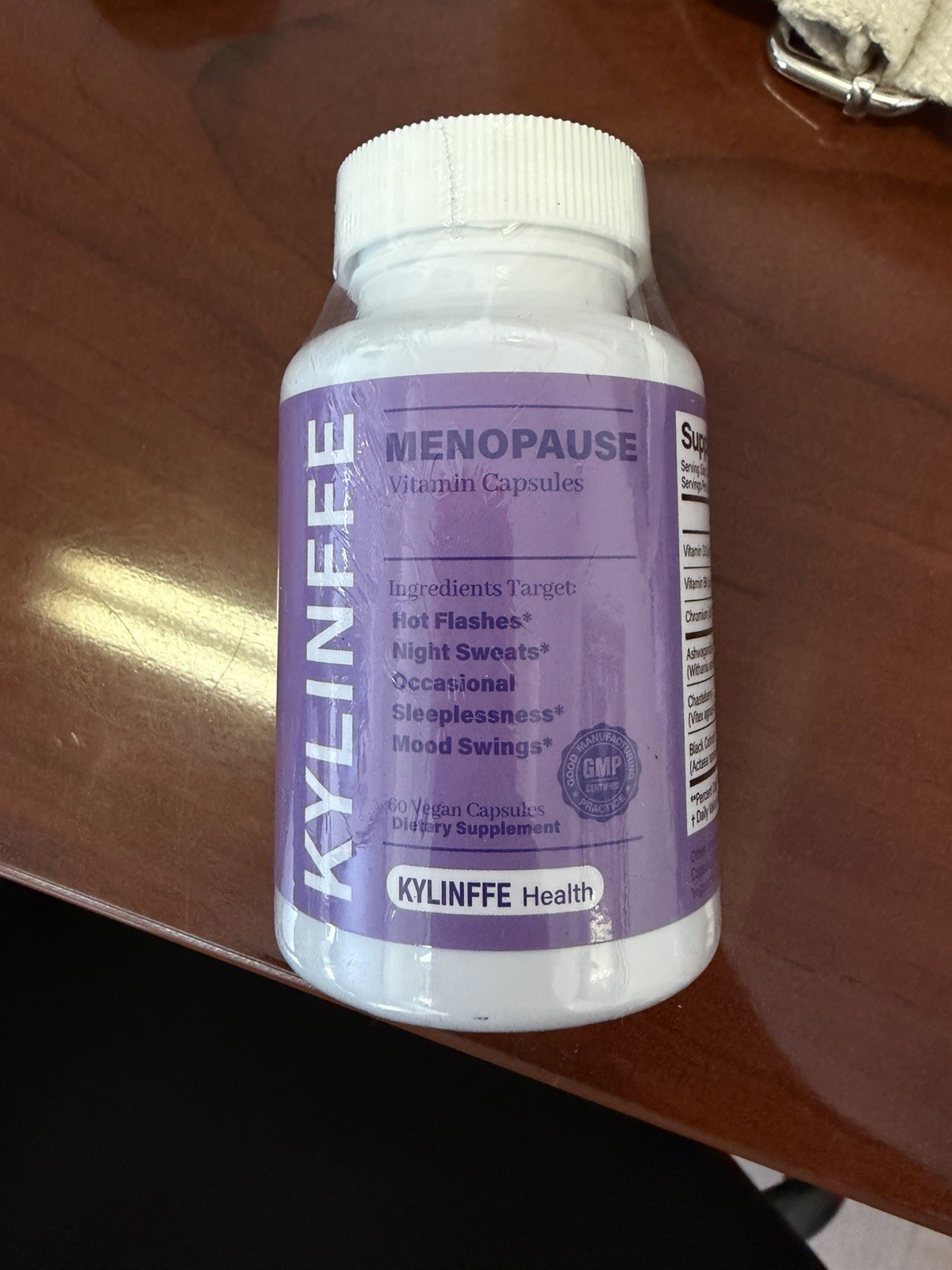 KYLINFFE Menopause Support Vegan Capsules 60ct D3 B6 Chromium Exp 03/2028