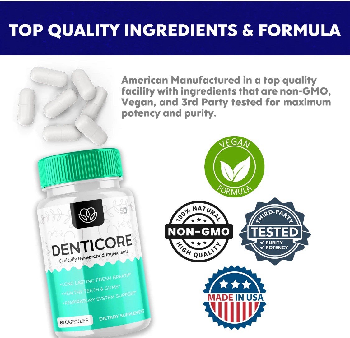 Denticore✨Oral Probiotic✨Denti Core for Gum & Teeth Health✨60 Capsules✨Exp 9/26