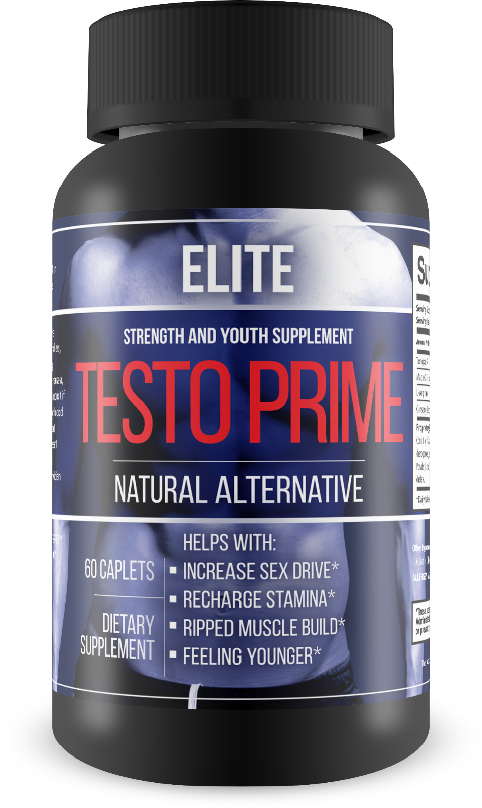 Elite – Testo Prime – Strength and Youth Supplement – Ripped Muscle Builder