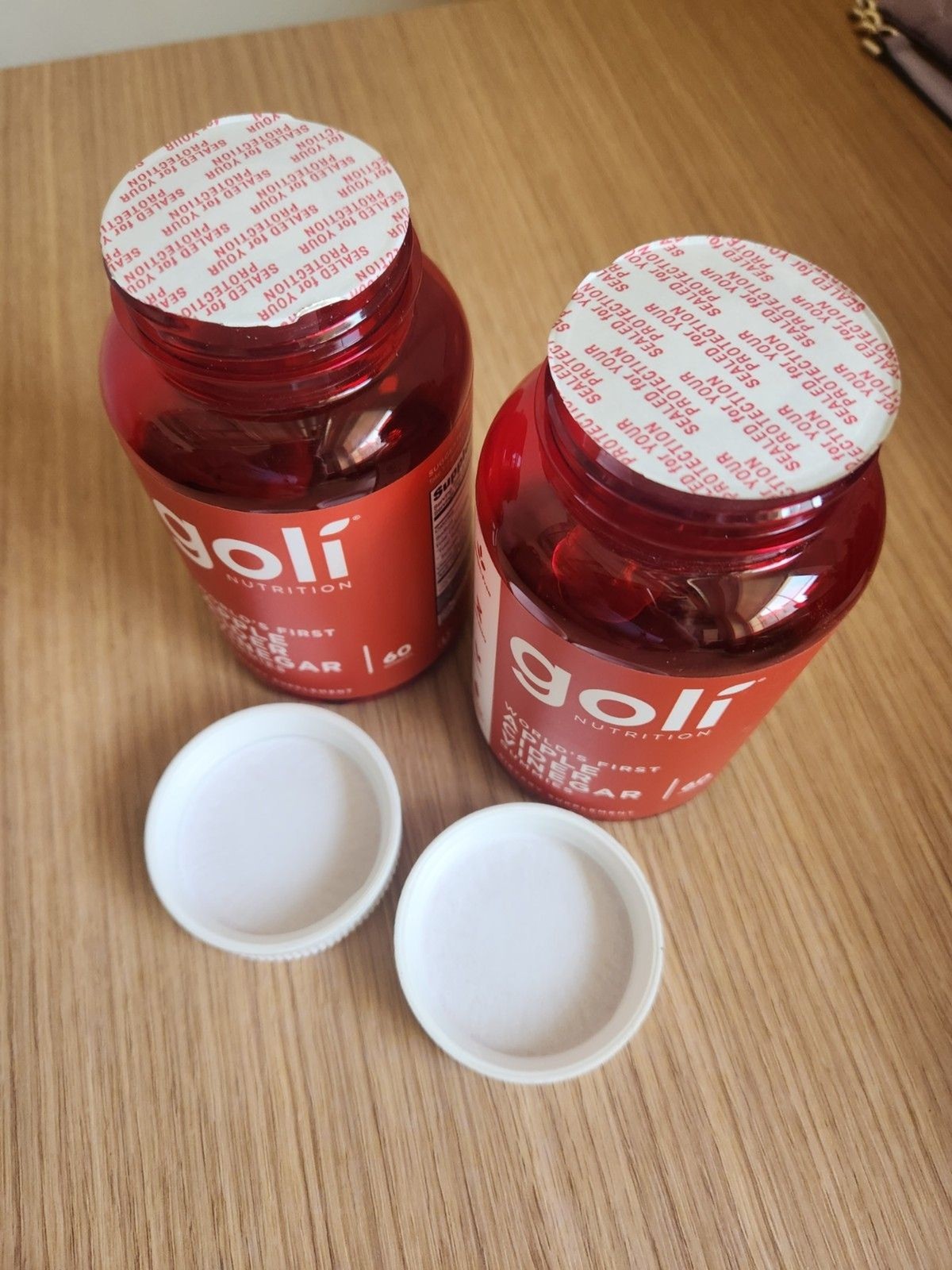 Goli Apple Cider Vinegar Gummies Set Of 2 Containers 60ct Each NIB