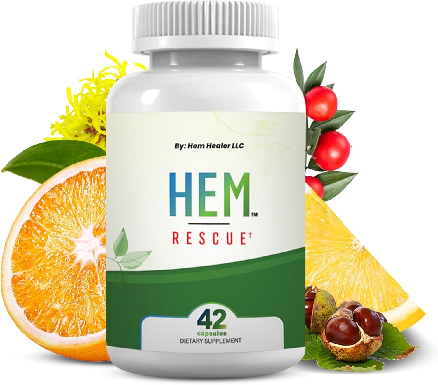 Hem Rescue® By Hem Healer Natural Hemorrhoid Support Supplement