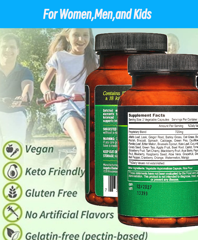 Fruits and Veggies Supplement, 36 Natural Fruits & Vegetables,60-day supply