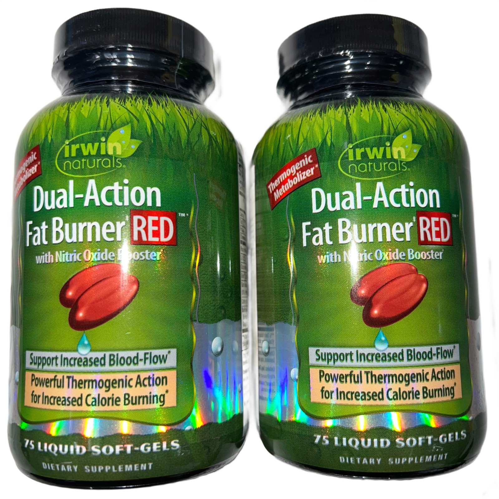 2 Pack Irwin Naturals Dual-Action Fat Burner 150 Liquid Softgels BB 07/2026