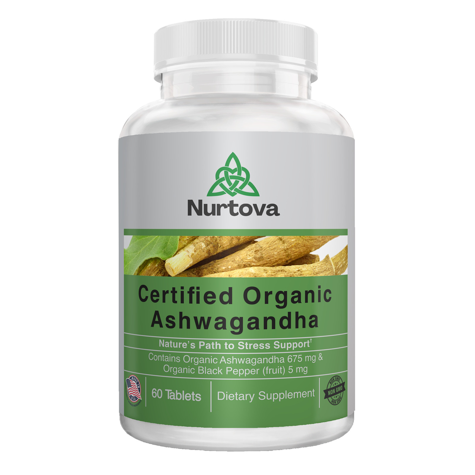 Nurtova Certified Organic Ashwagandha Tablets