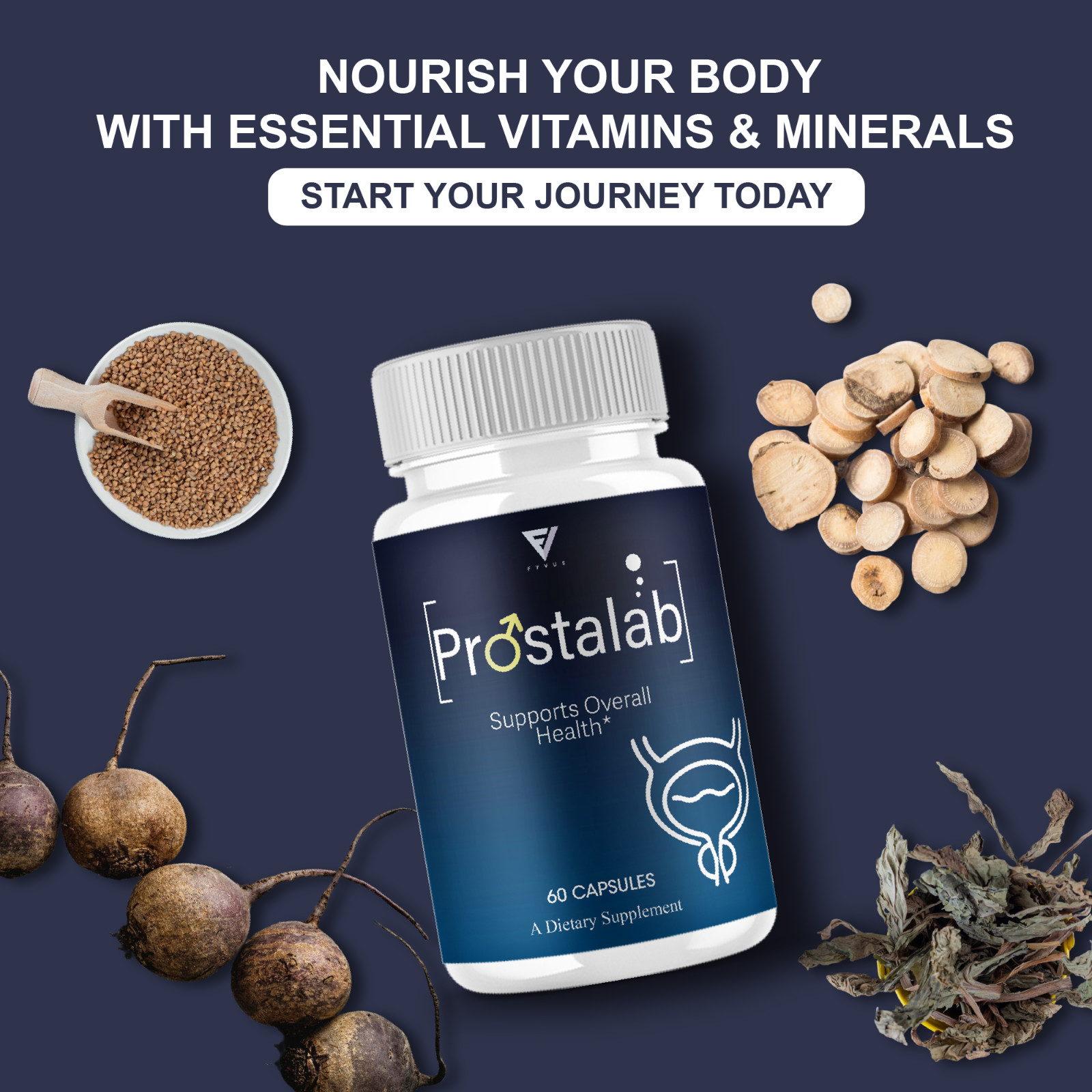 Prostalab Supports Overall Health, Prosta Lab Pills (60 Capsules)