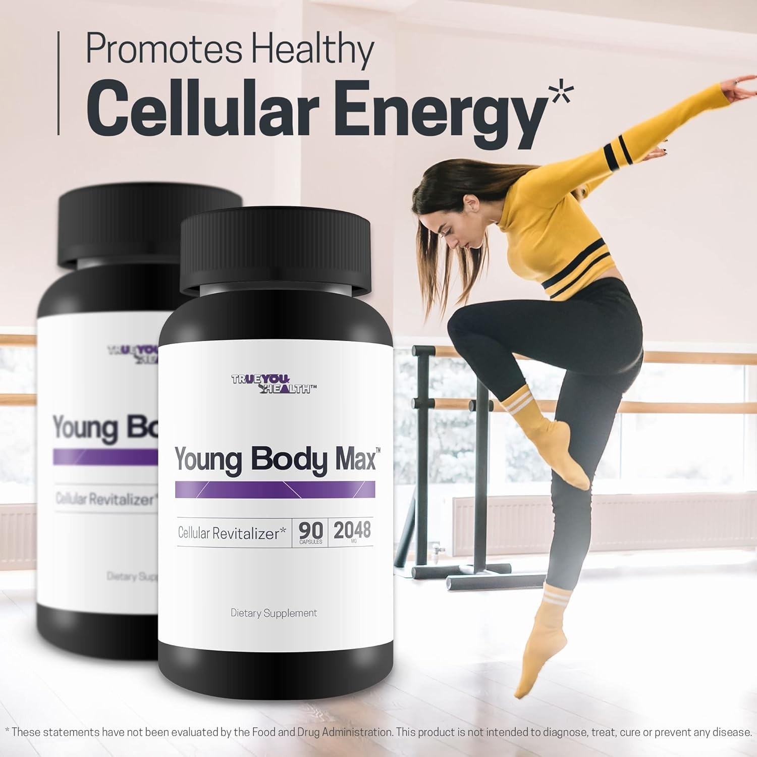 Young Body Max – Cellular Revitalizer Supplement – Support Youth & Longevity