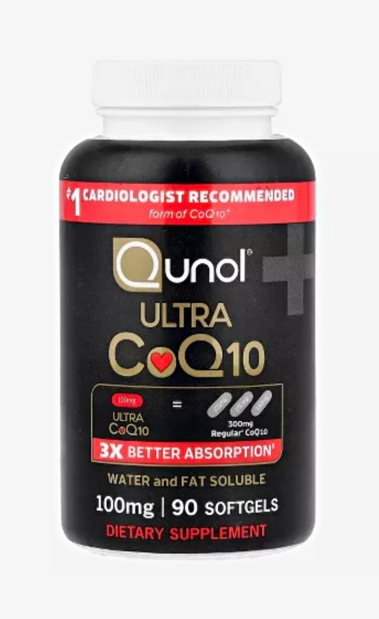 Qunol Ultra CoQ10 100mg Water & Fat Soluble Softgels, 90 Ct