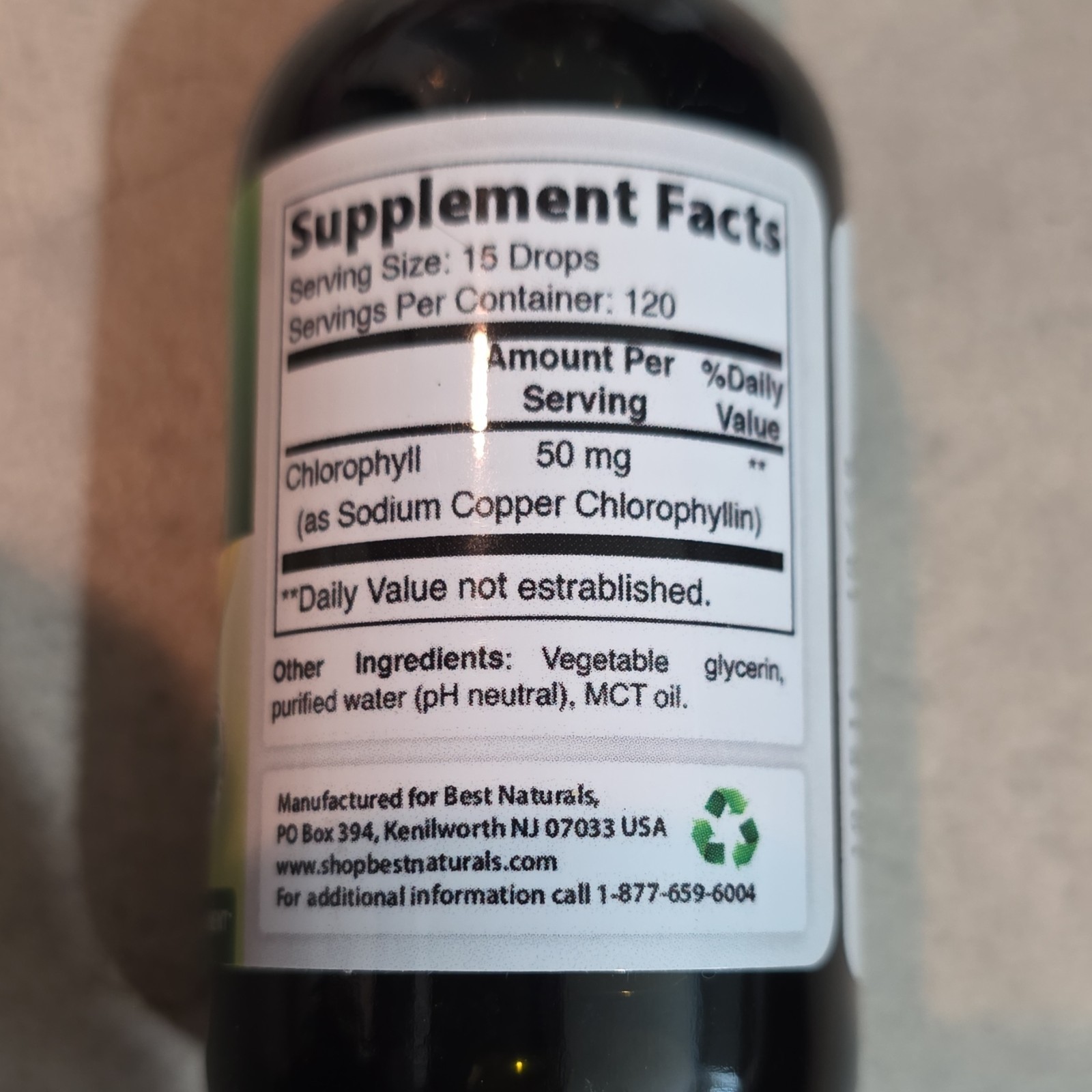 Best Naturals Liquid Chlorophyll Ultra-Concentrate 2 fl oz Dietary Supplement