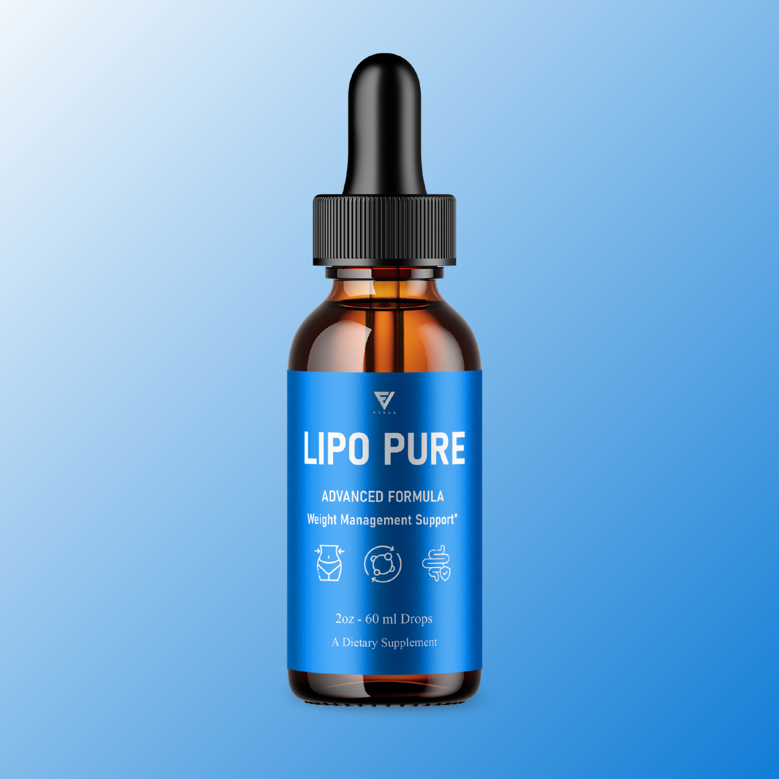 Lipo Pure Drops, LipoPure Weight Management Support Supplement (2oz)