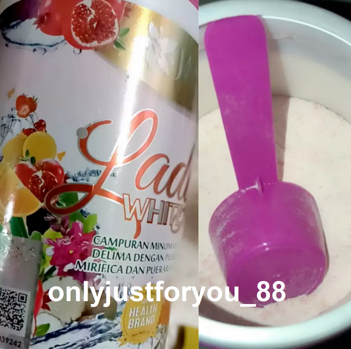 Lady White Jamu Jelita Drink Powder Elegance Booster for Women 400g NEW X 3 JAR