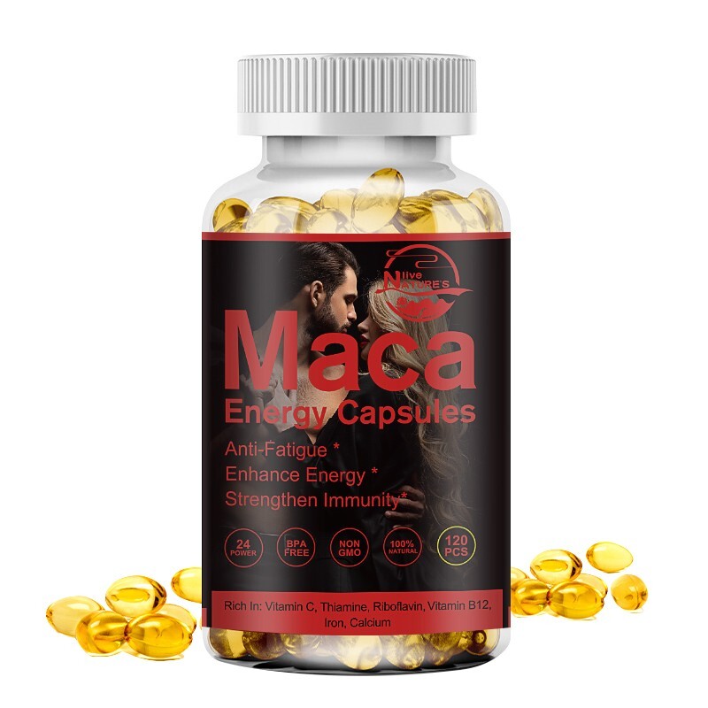 Organic Maca Root Capsules | 120 Pills | Peruvian Maca Extract for Men&Women