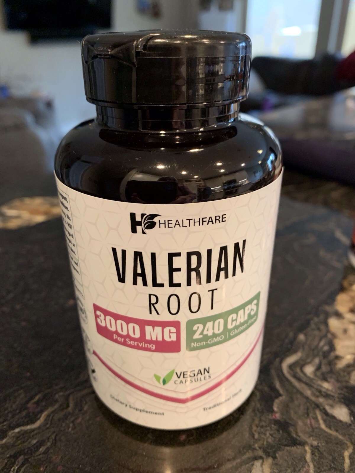 Bestvite 5-HTP 100mg 120 Caps & Healthfare Valerian 3000mg 240 Vegan Non-GMO