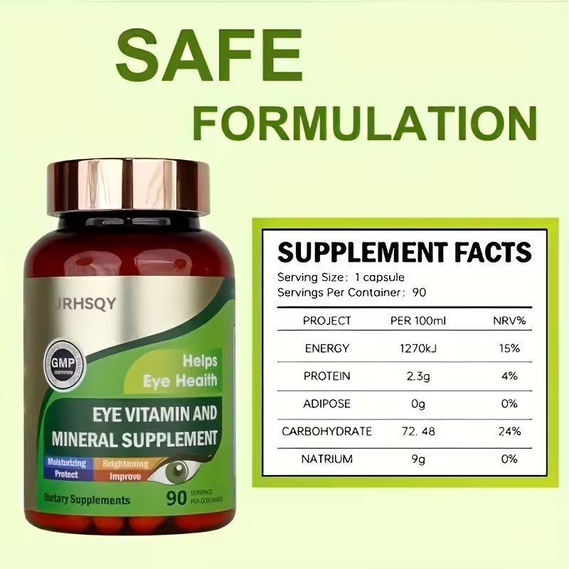 3 bottles Advanced Eye Vitamins and Mineral Supplement with Lutein& Zeaxanthin+