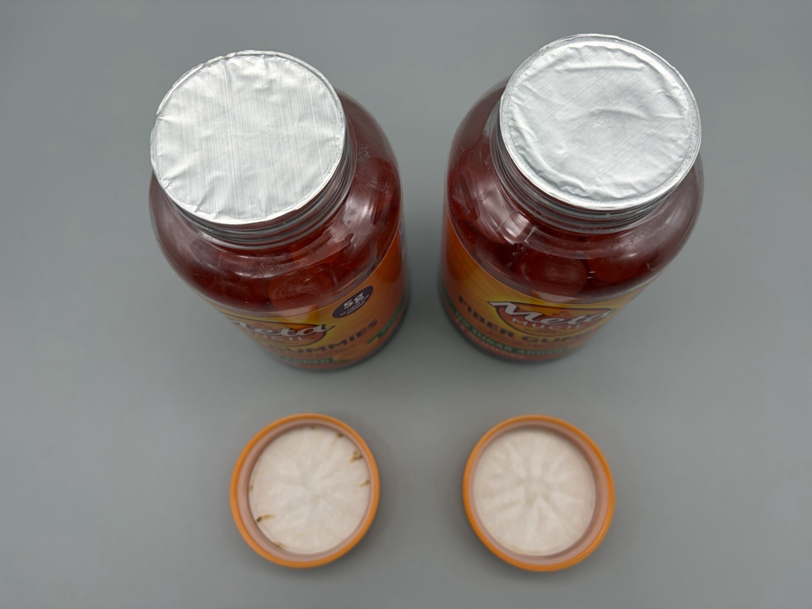 2 Pks Metamucil Fiber Sugar Free Orange Gummies Supplement 72 Ct Exp 08/2028 A