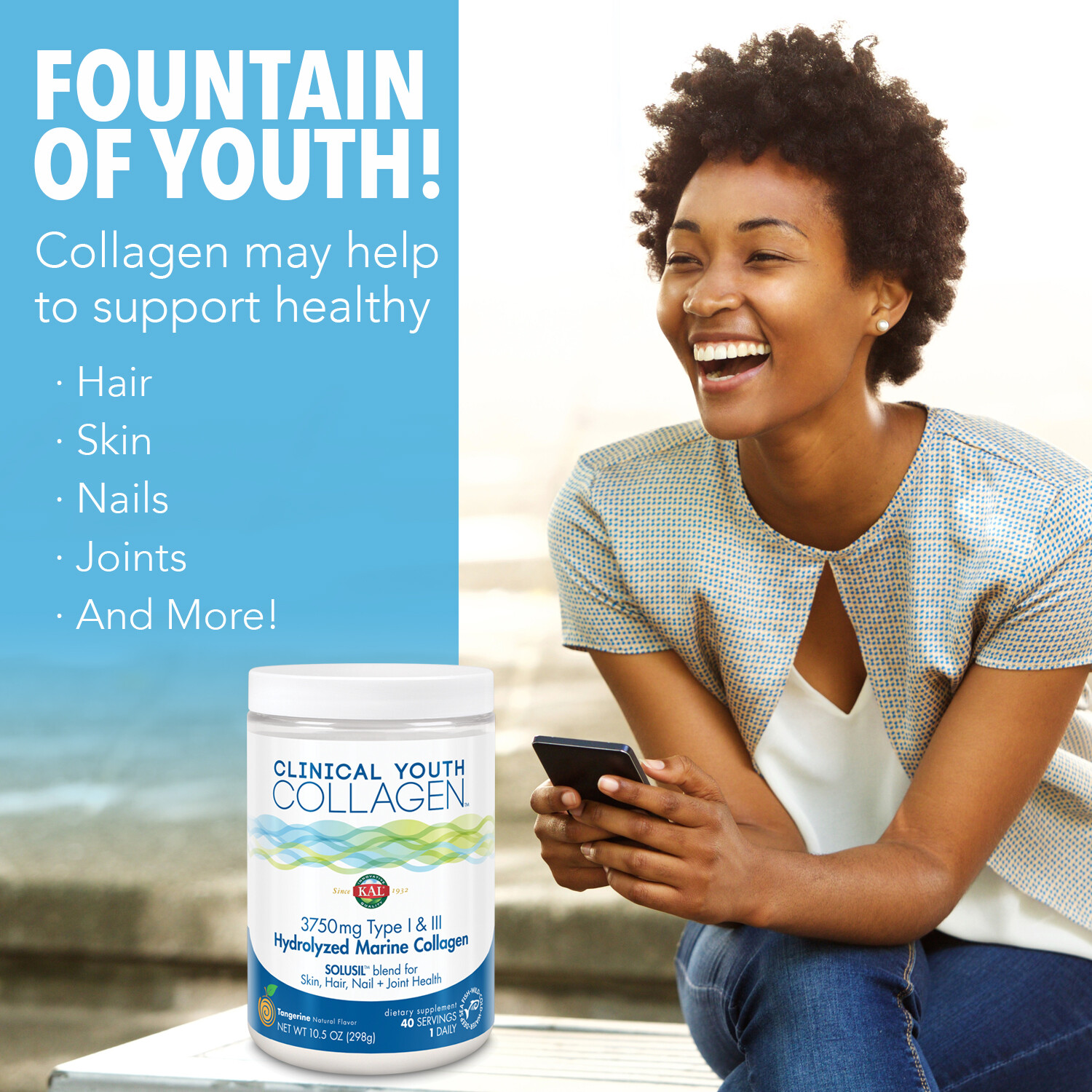 KAL Clinical Youth Collagen Type I & III 5g | 10.5oz