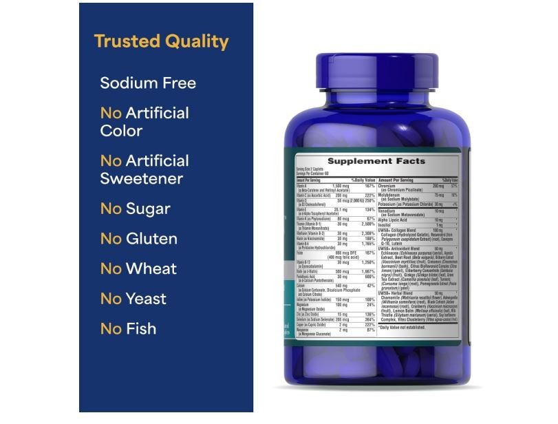 Puritan’s Pride Ultra Woman 50 Plus Daily Multivitamin with Zinc