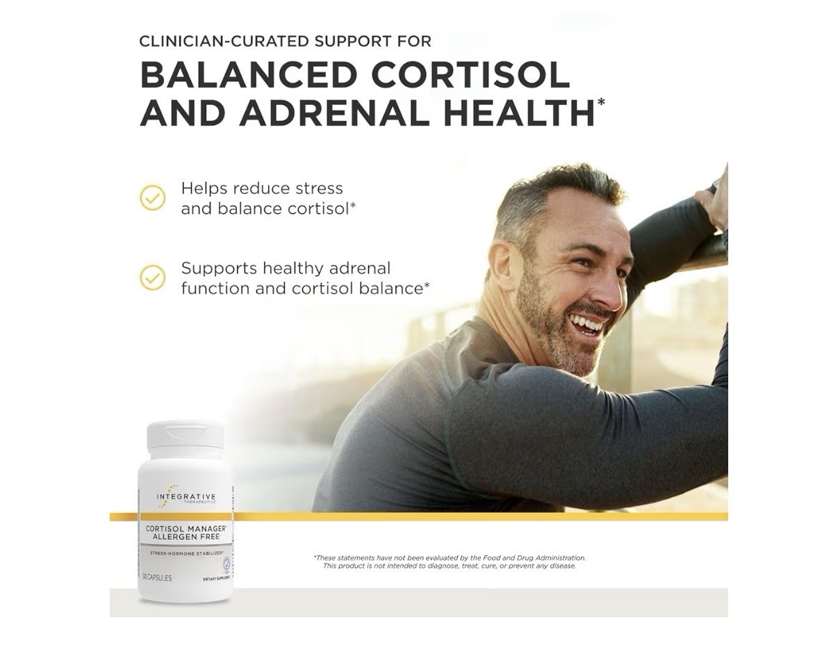 Integrative Therapeutics Cortisol Manager Allergen Free Adrenal Health 90capsule