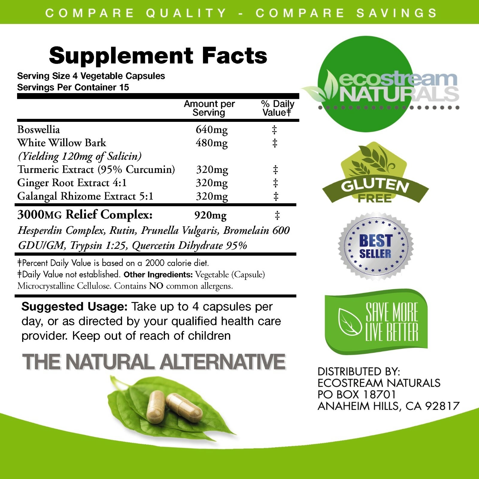 InflamEase | Maximum Turmeric Curcumin Relief Support