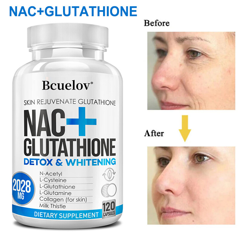 L -Glutathione NAC Collagen Detoxification Whitening Antioxidant