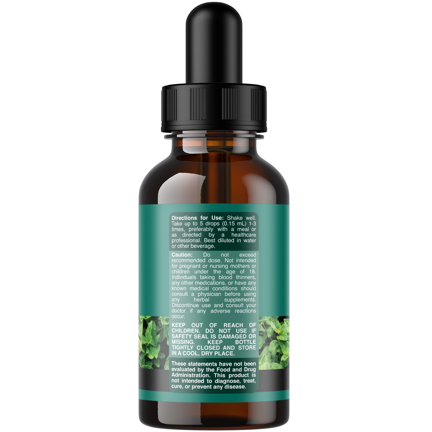 Oregano Oil Organic Liquid Drops for Adults and Kids – Super Concentrated USDA