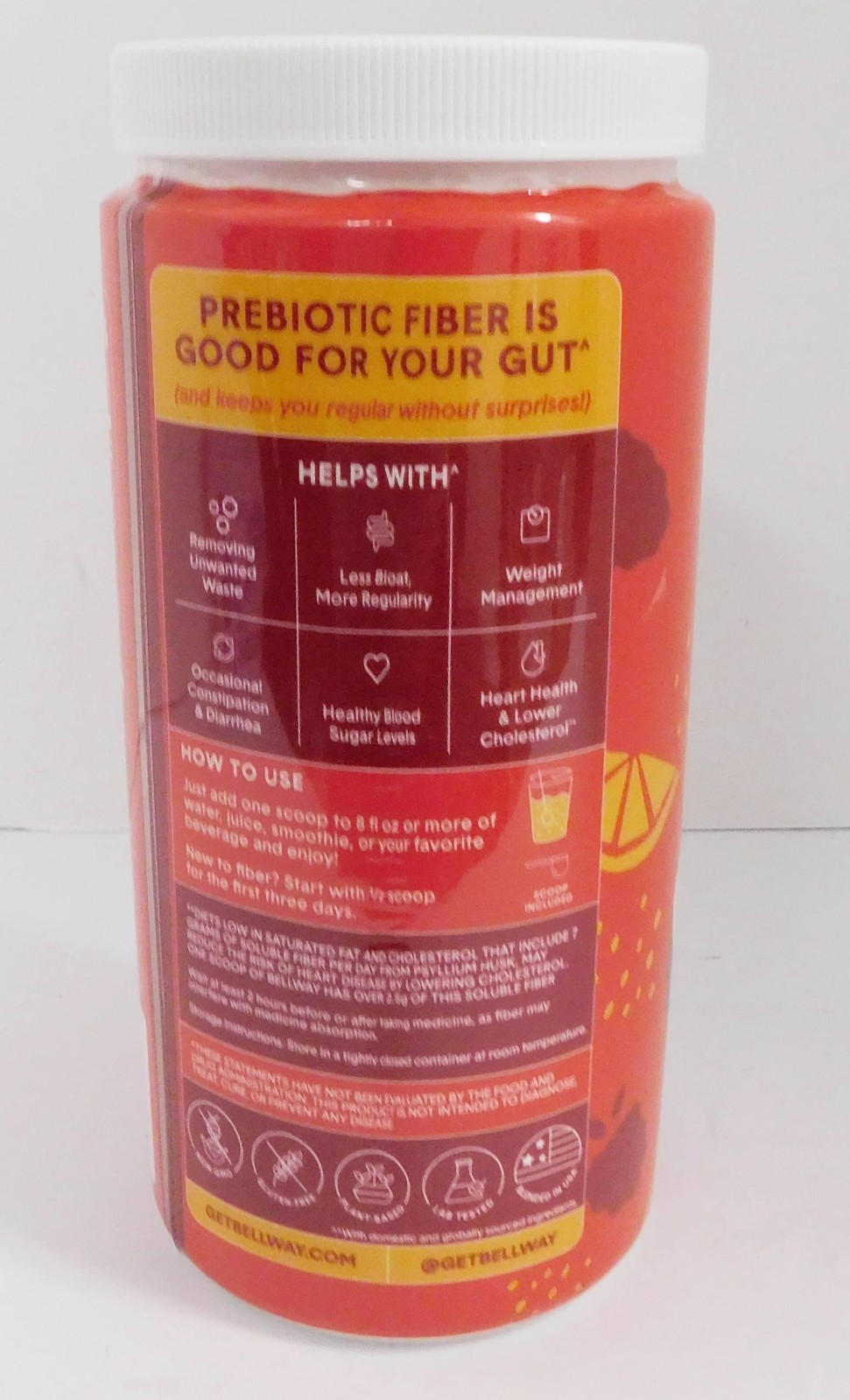 Lot Of 2 Bellway Raspberry Lemon Super Fiber + Fruit 8.3oz EXP 06/27/2026 SEALED