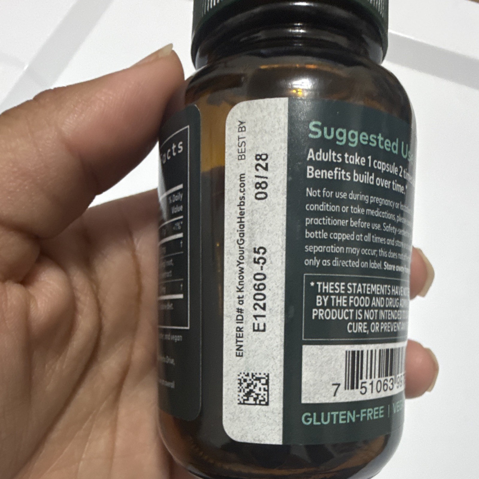 Gaia Herbs Ashwagandha Root Stress Support 60 Liquid Phyto-Caps New Sealed
