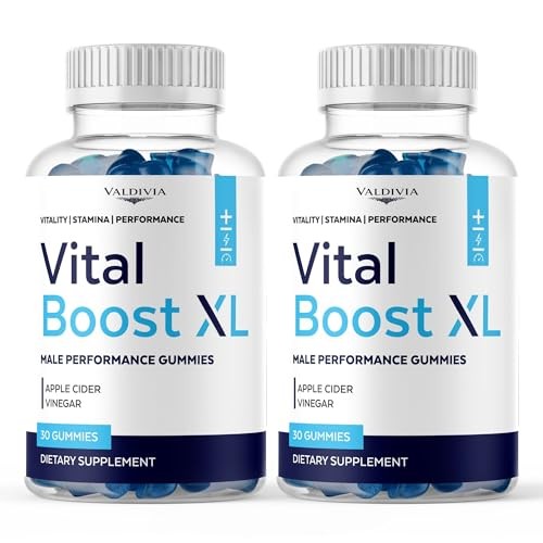 VitalBoost XL Men Daily Wellness Gummies Energy Vitality 2 Pack 60Gt