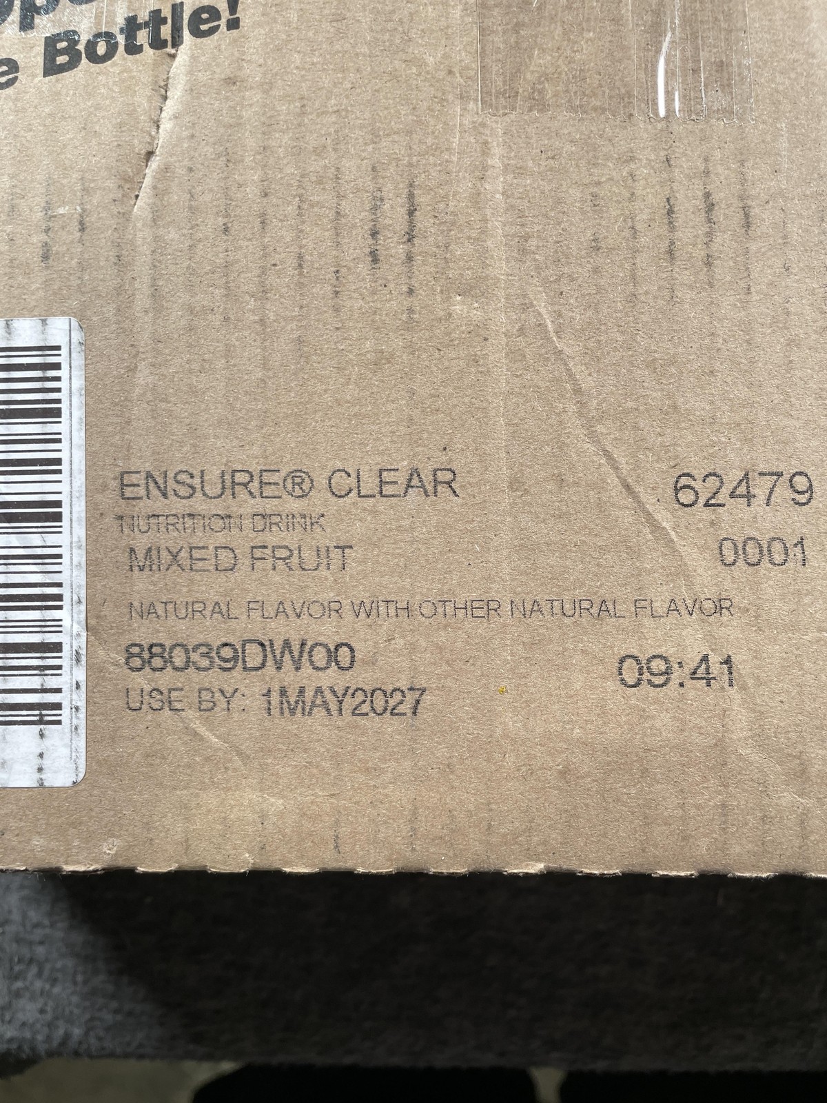 Ensure Clear Nutrition Drink Mixed Fruit 10oz 12 Bottles Adult EXP 05/2027