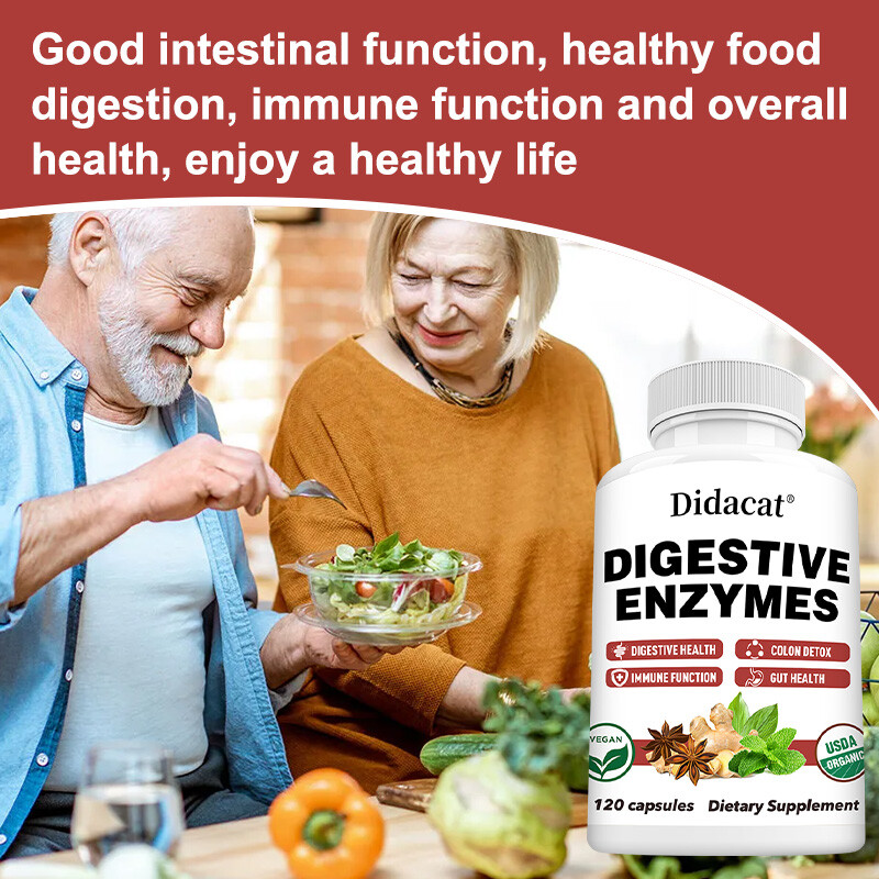 Digestive Enzymes for Colon Detox, Gas, Constipation & Bloating Relief