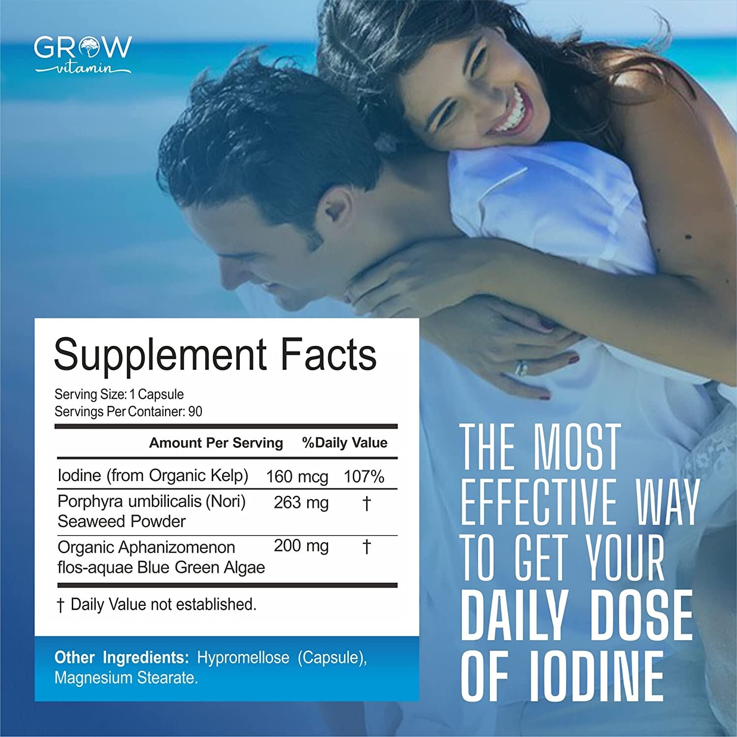 Thyroid Support Plus Supplement | Sea Kelp | Iodine, | 90 Capsules – EXP 2024