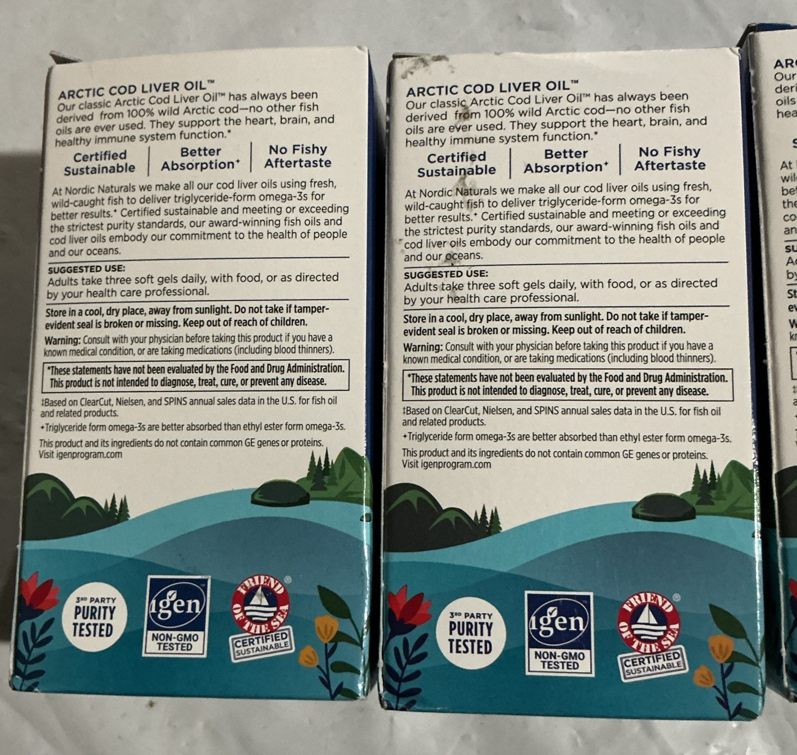 Nordic Naturals Arctic Cod Liver Oil Softgels Lemon 6×90 Count Expire 01/28