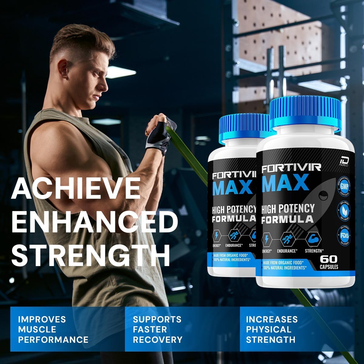 (2 Pack) Fortivir Max for Men Capsules – FortivirMax Vitamin Complex Pills