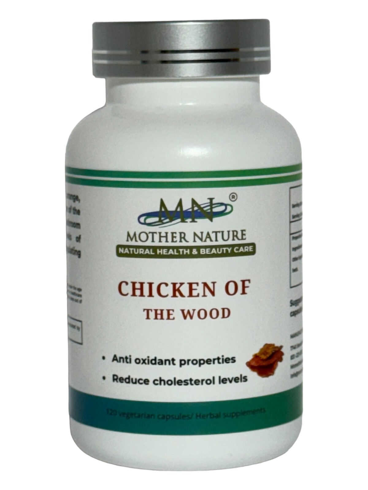 Mother Nature Chicken of the Wood Mushroom Herbal Supplement – Vegan Capsules